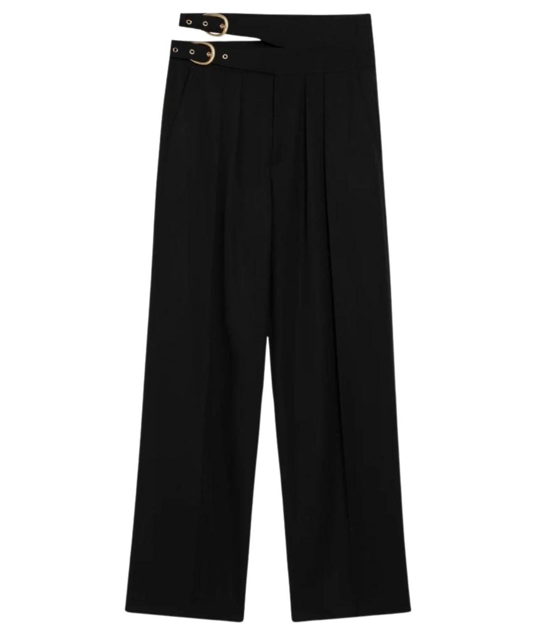 CHLOE Черные шерстяные прямые брюки, фото 1