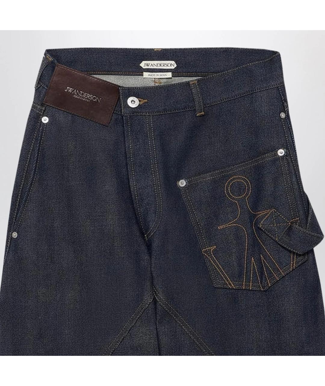 J.W.ANDERSON Темно-синие прямые джинсы, фото 2