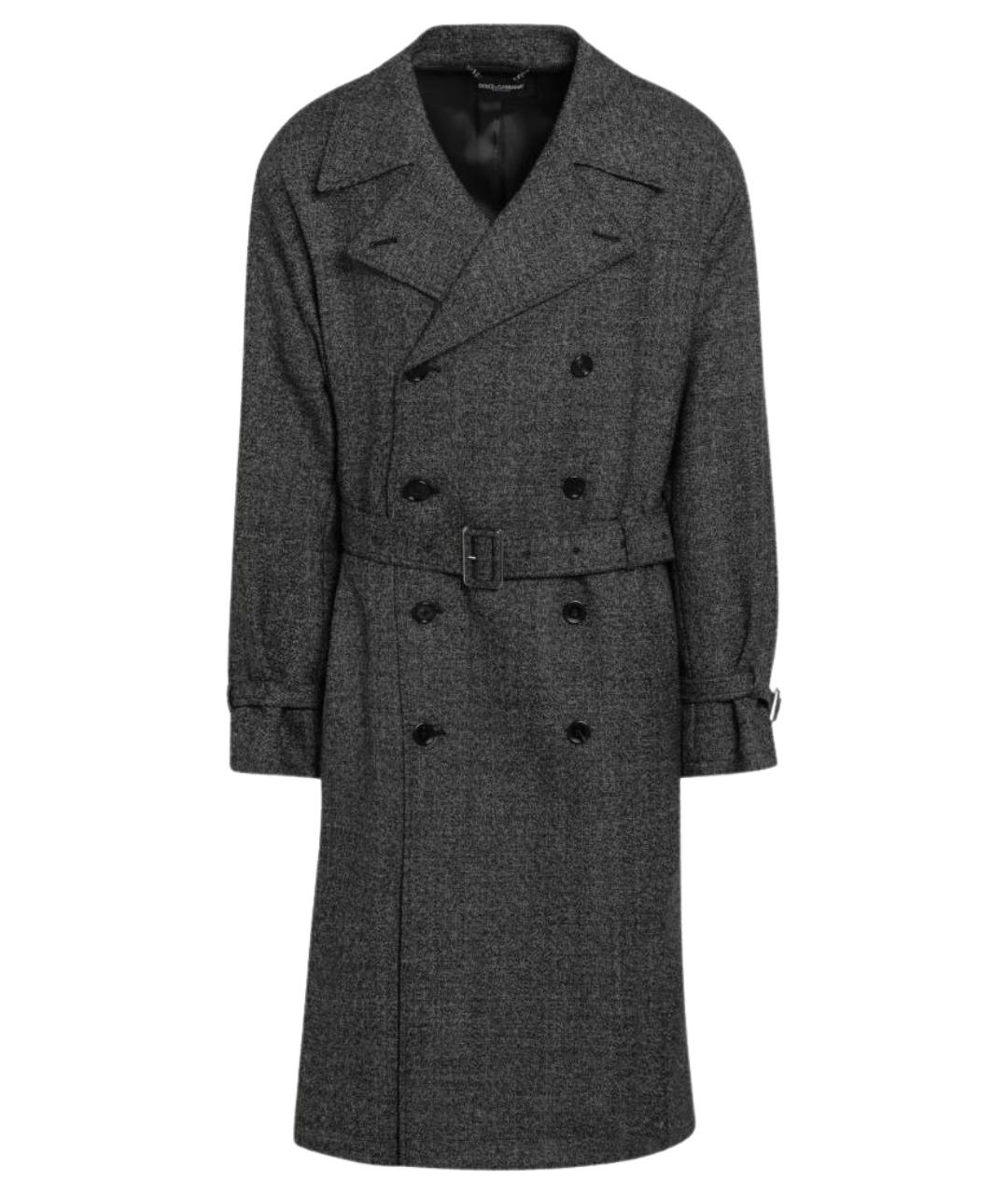 DOLCE&GABBANA Мульти шерстяное пальто, фото 1
