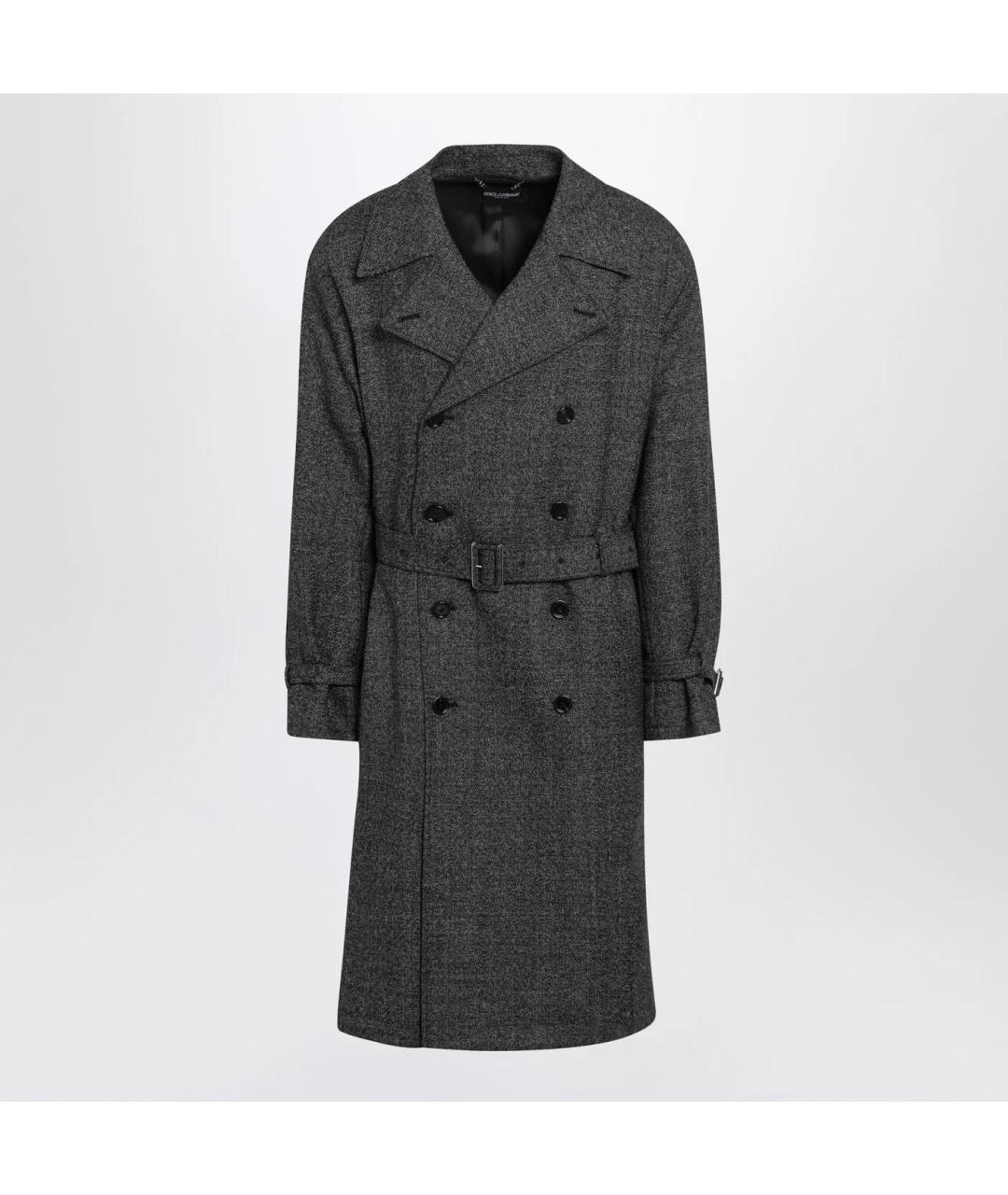 DOLCE&GABBANA Мульти шерстяное пальто, фото 3