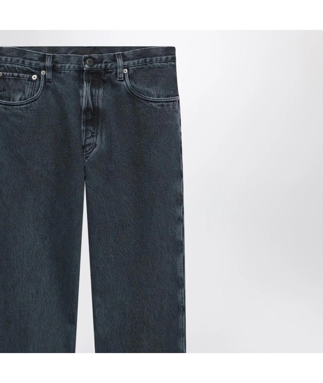 PRADA Синие хлопковые прямые джинсы, фото 2