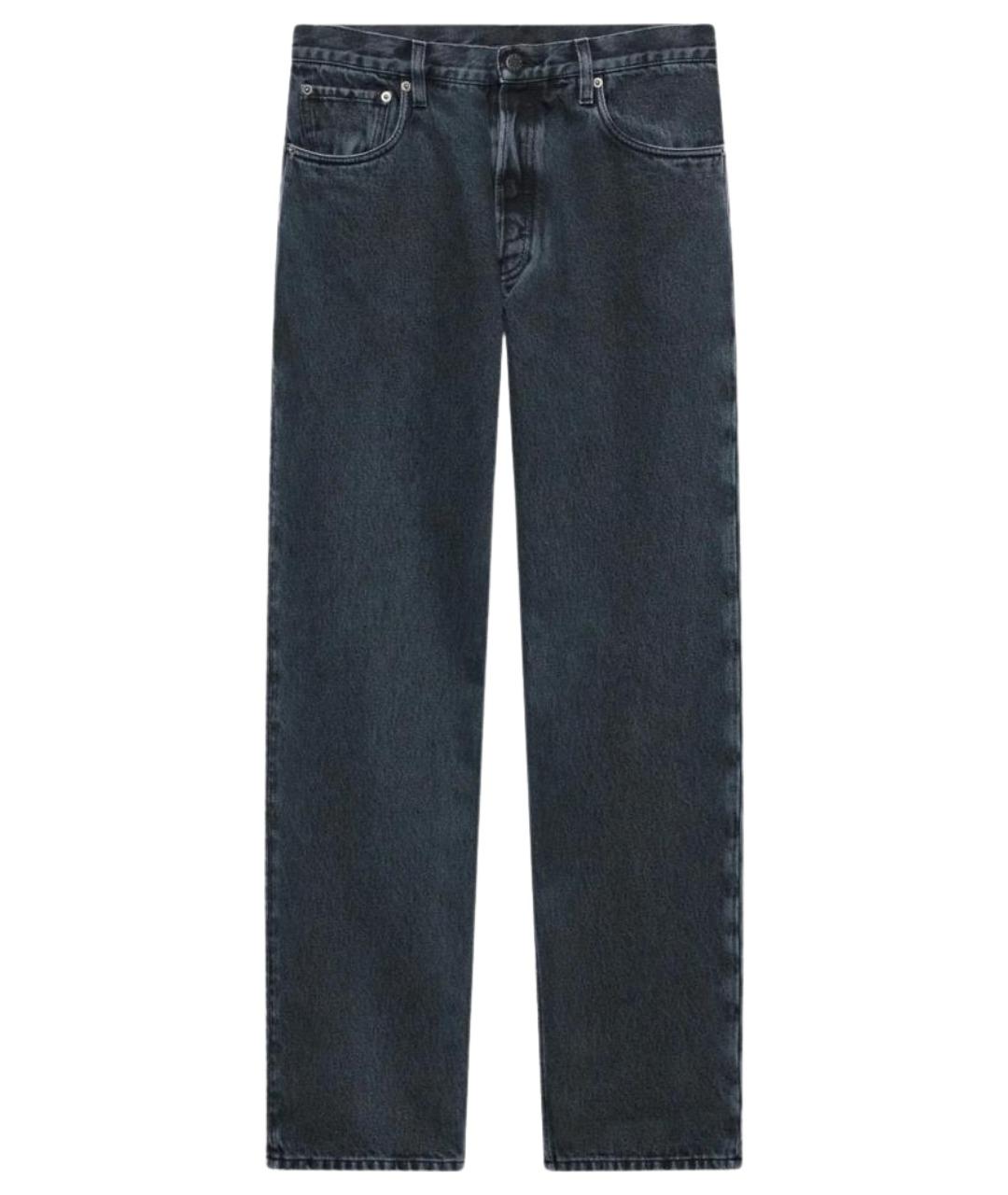 PRADA Синие хлопковые прямые джинсы, фото 1