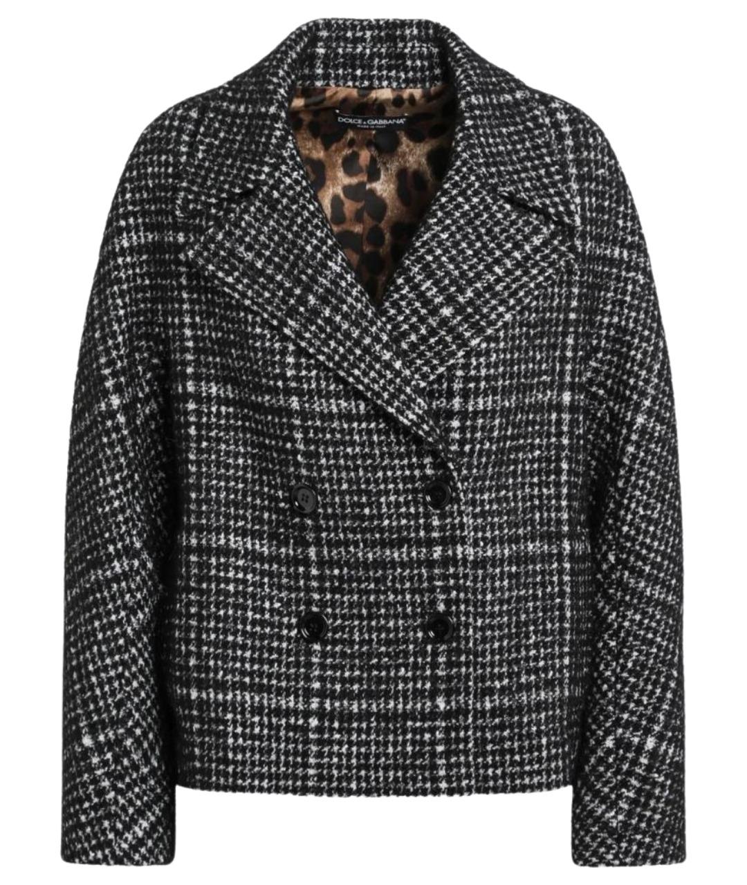 DOLCE&GABBANA Мульти шерстяное пальто, фото 1