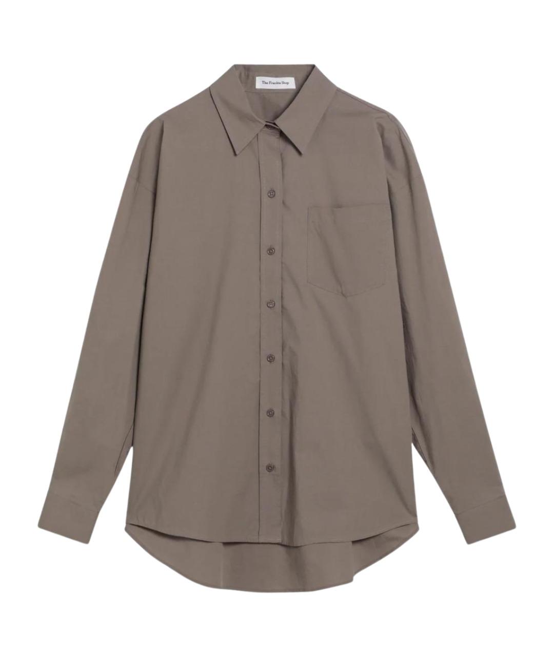 THE FRANKIE SHOP Серая хлопковая рубашка, фото 1