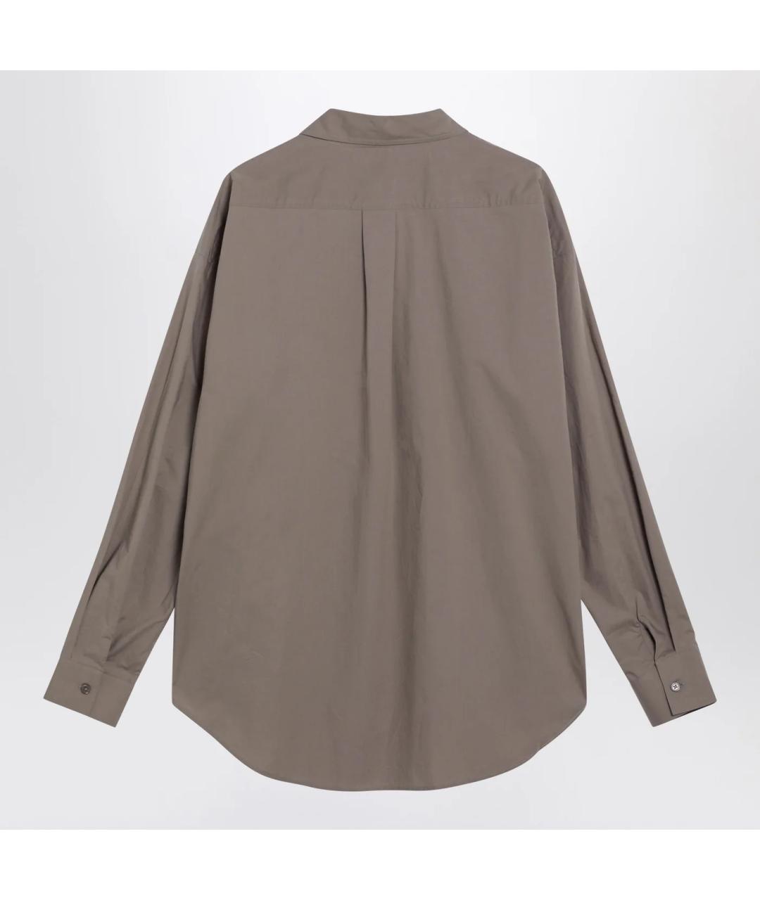 THE FRANKIE SHOP Серая хлопковая рубашка, фото 2