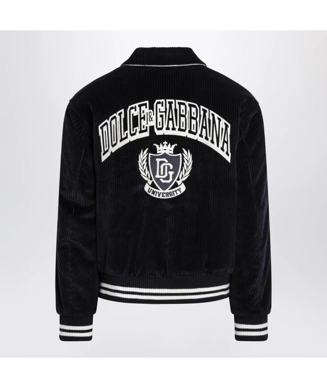 DOLCE&GABBANA Темно-синяя куртка, фото 2