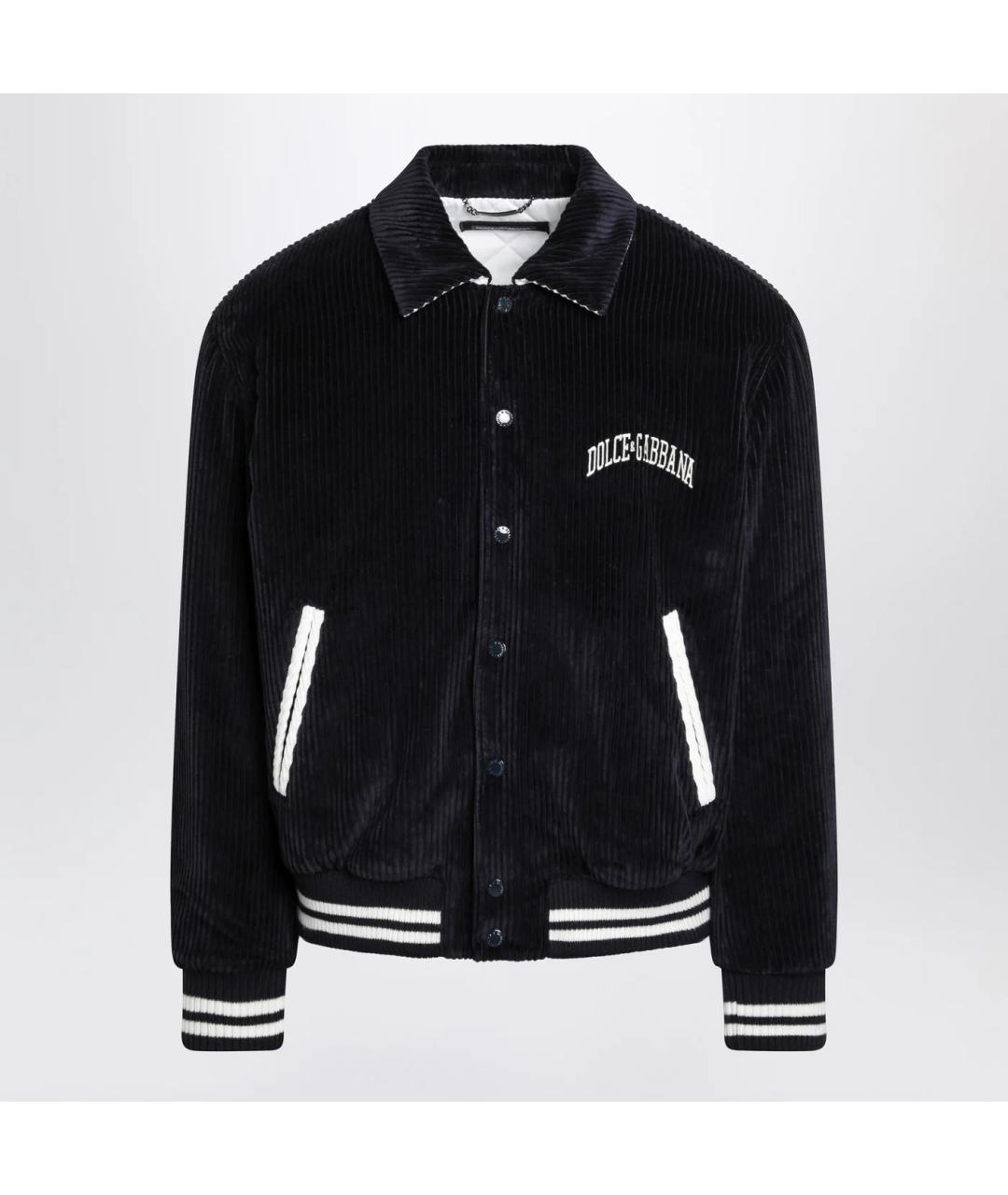DOLCE&GABBANA Темно-синяя куртка, фото 3