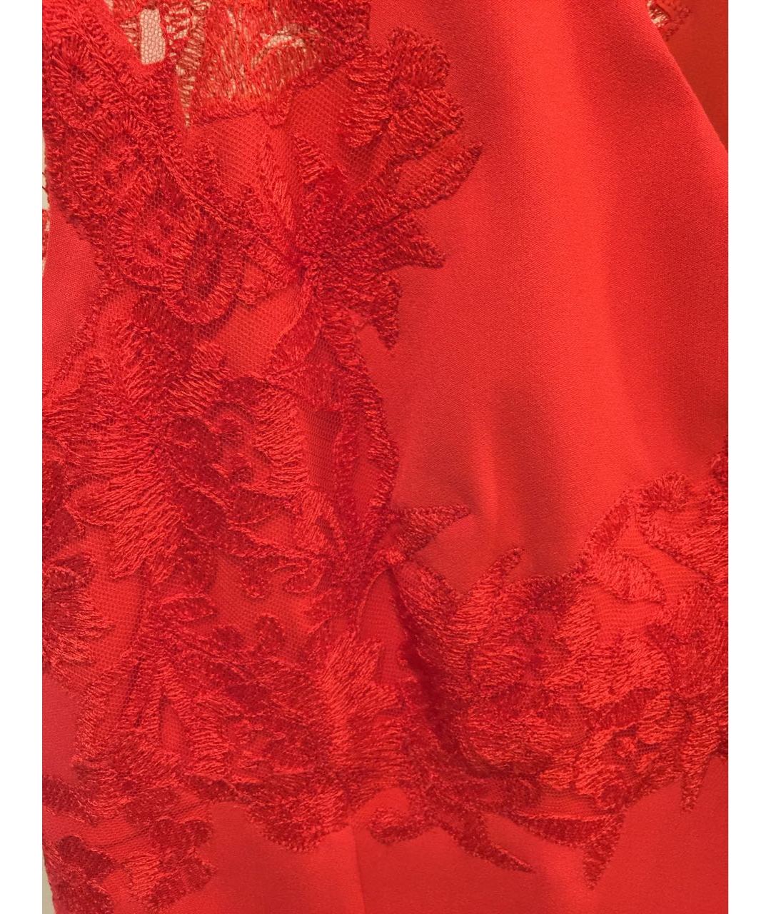 ERMANNO SCERVINO Красное полиэстеровое коктейльное платье, фото 4