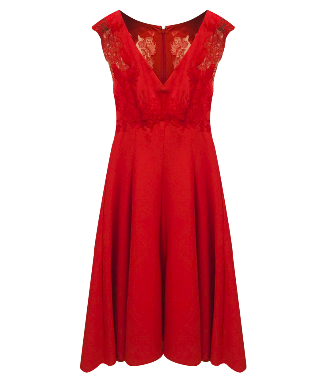 ERMANNO SCERVINO Красное полиэстеровое коктейльное платье, фото 1