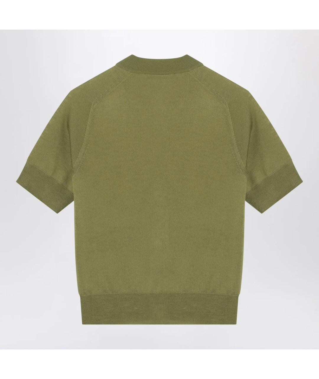 Ami Paris Зеленый шерстяной кардиган, фото 2