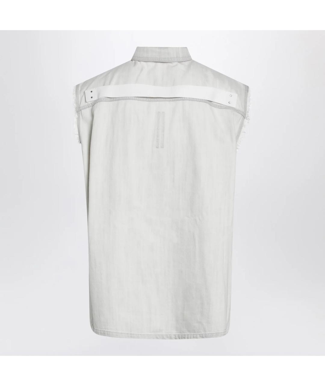 RICK OWENS DRKSHDW Белый деним жилет, фото 2