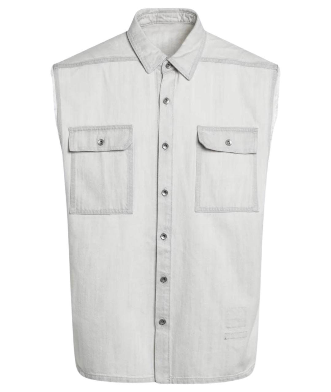 RICK OWENS DRKSHDW Белый деним жилет, фото 1