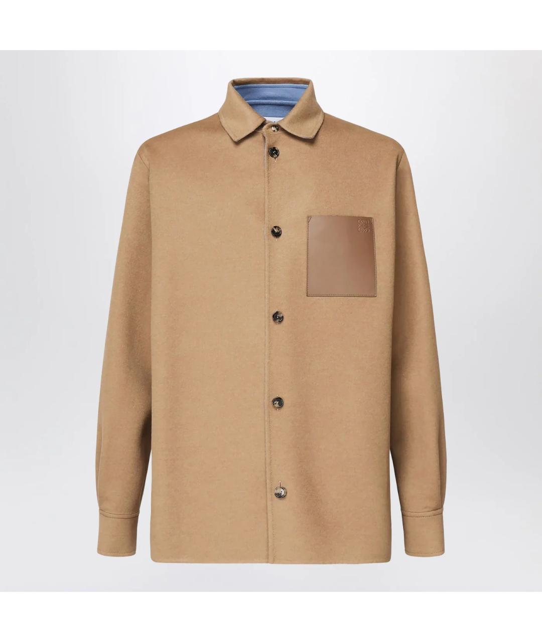 LOEWE Бежевая шерстяная куртка, фото 3