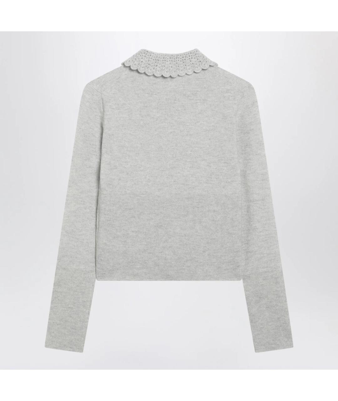 CHLOE Серый шерстяной кардиган, фото 2