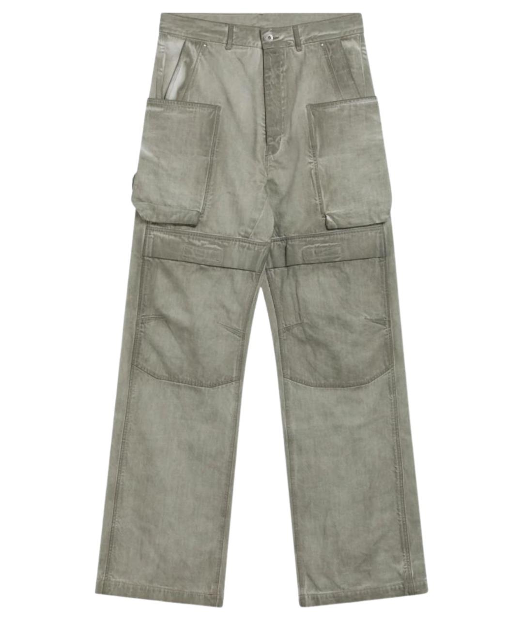 RICK OWENS DRKSHDW Бежевые хлопковые повседневные брюки, фото 1