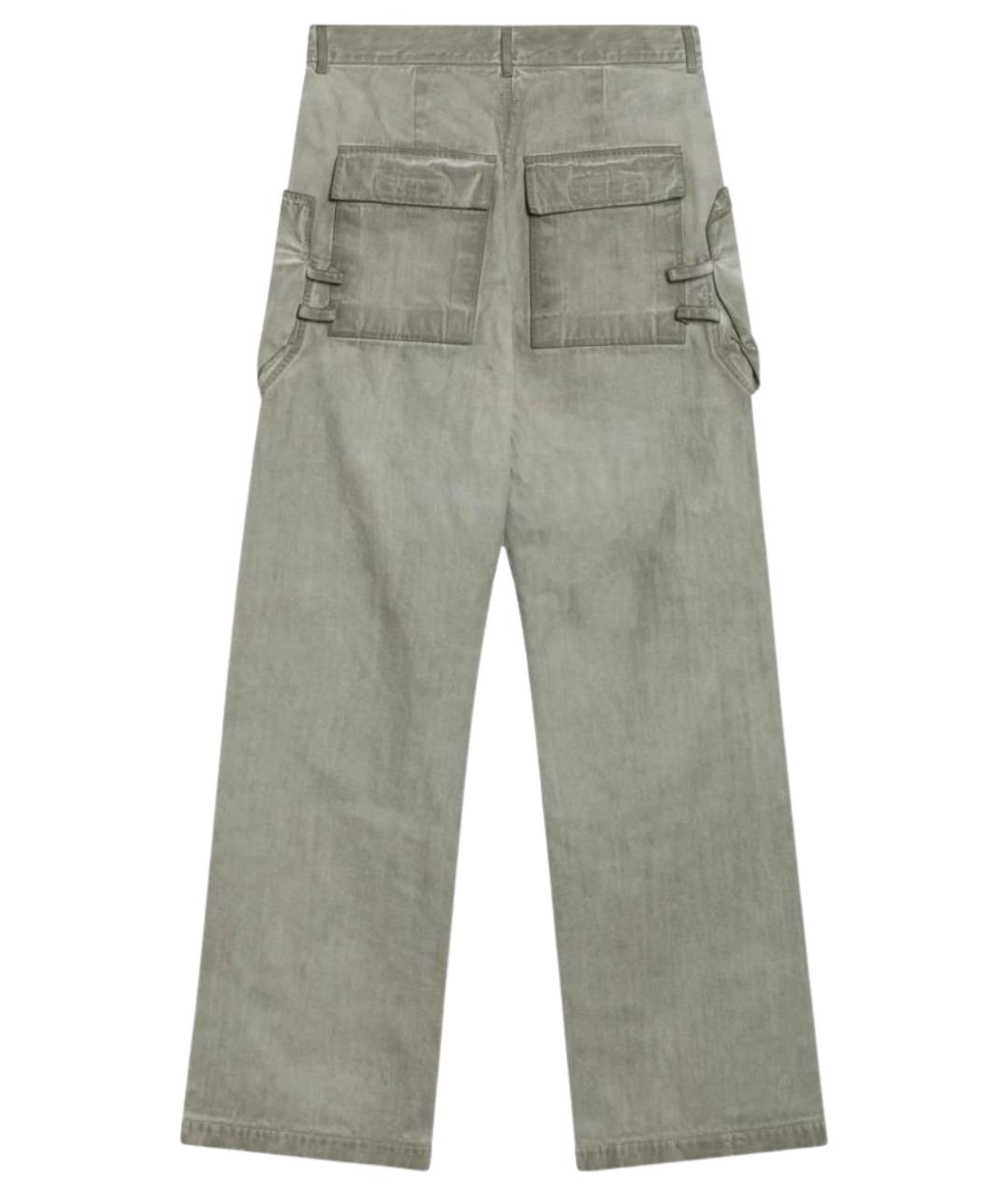 RICK OWENS DRKSHDW Бежевые хлопковые повседневные брюки, фото 2