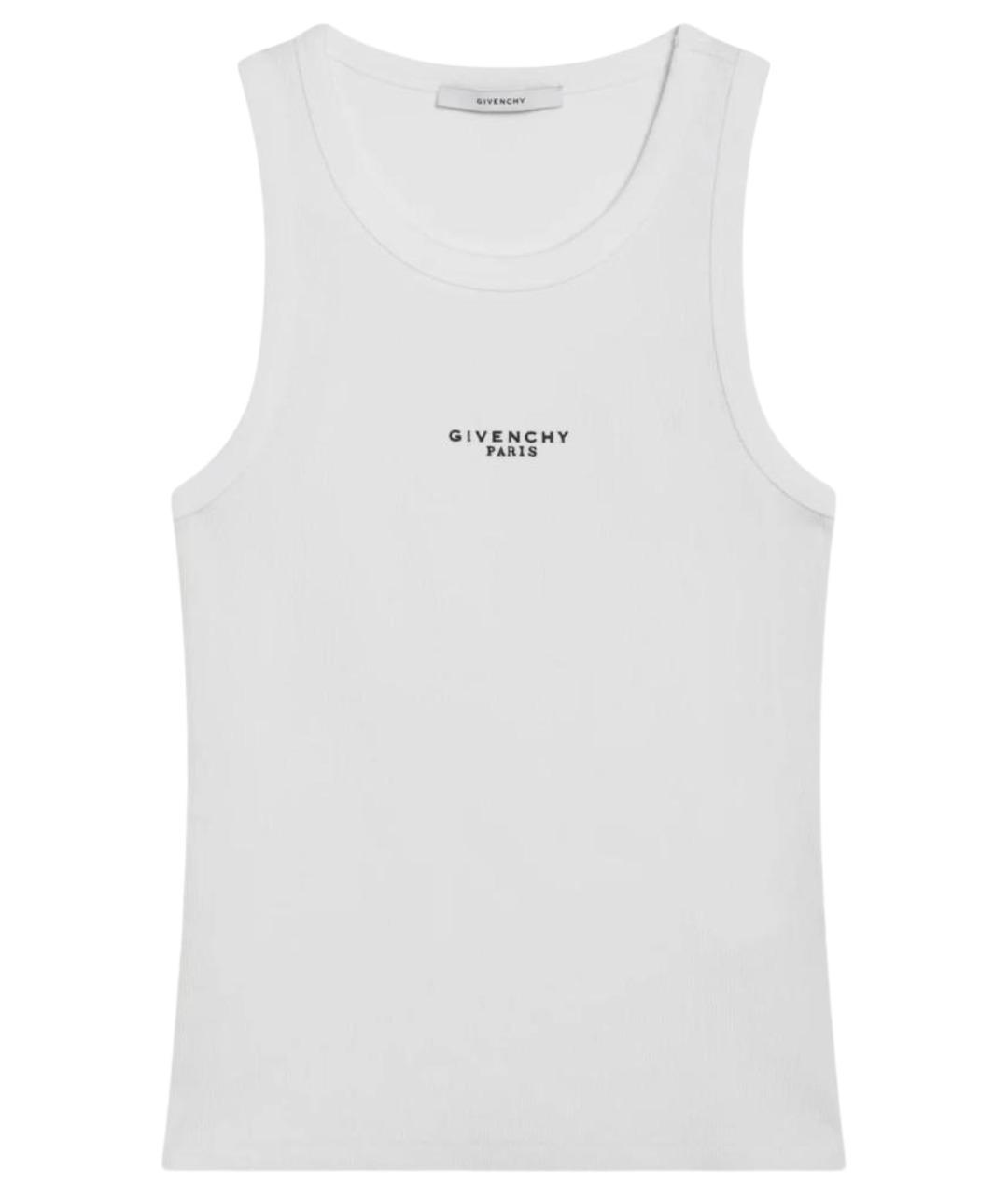 GIVENCHY Белая хлопковая майка, фото 1