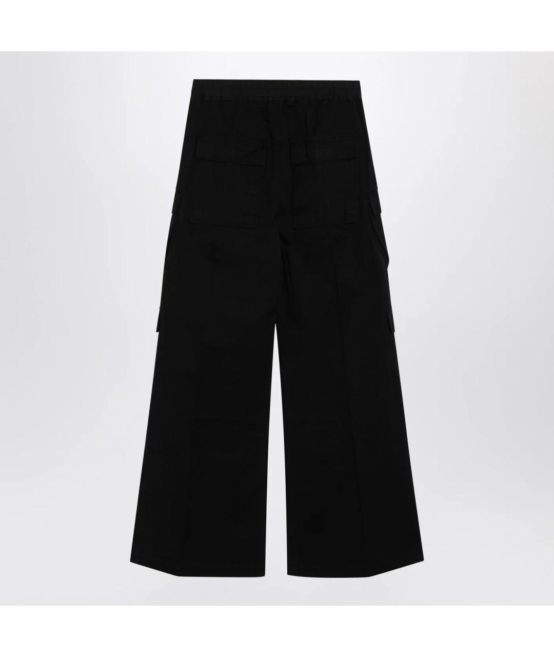 RICK OWENS DRKSHDW Черные хлопковые повседневные брюки, фото 2