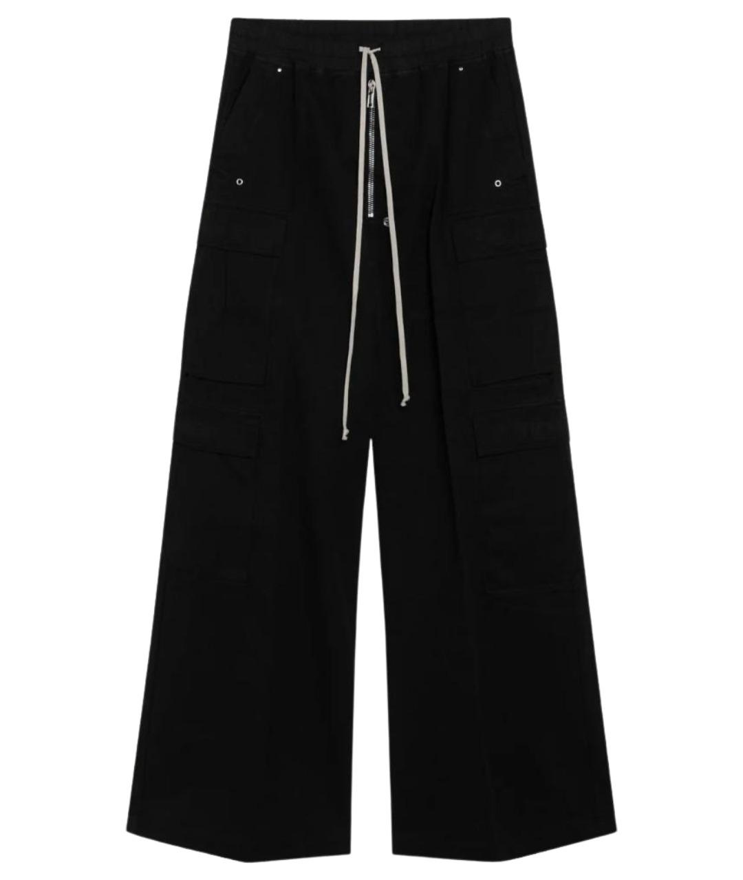 RICK OWENS DRKSHDW Черные хлопковые повседневные брюки, фото 1