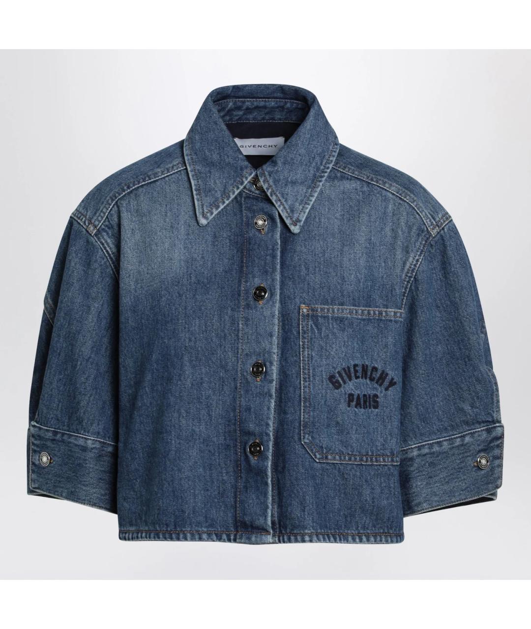 GIVENCHY Синяя хлопковая рубашка, фото 3