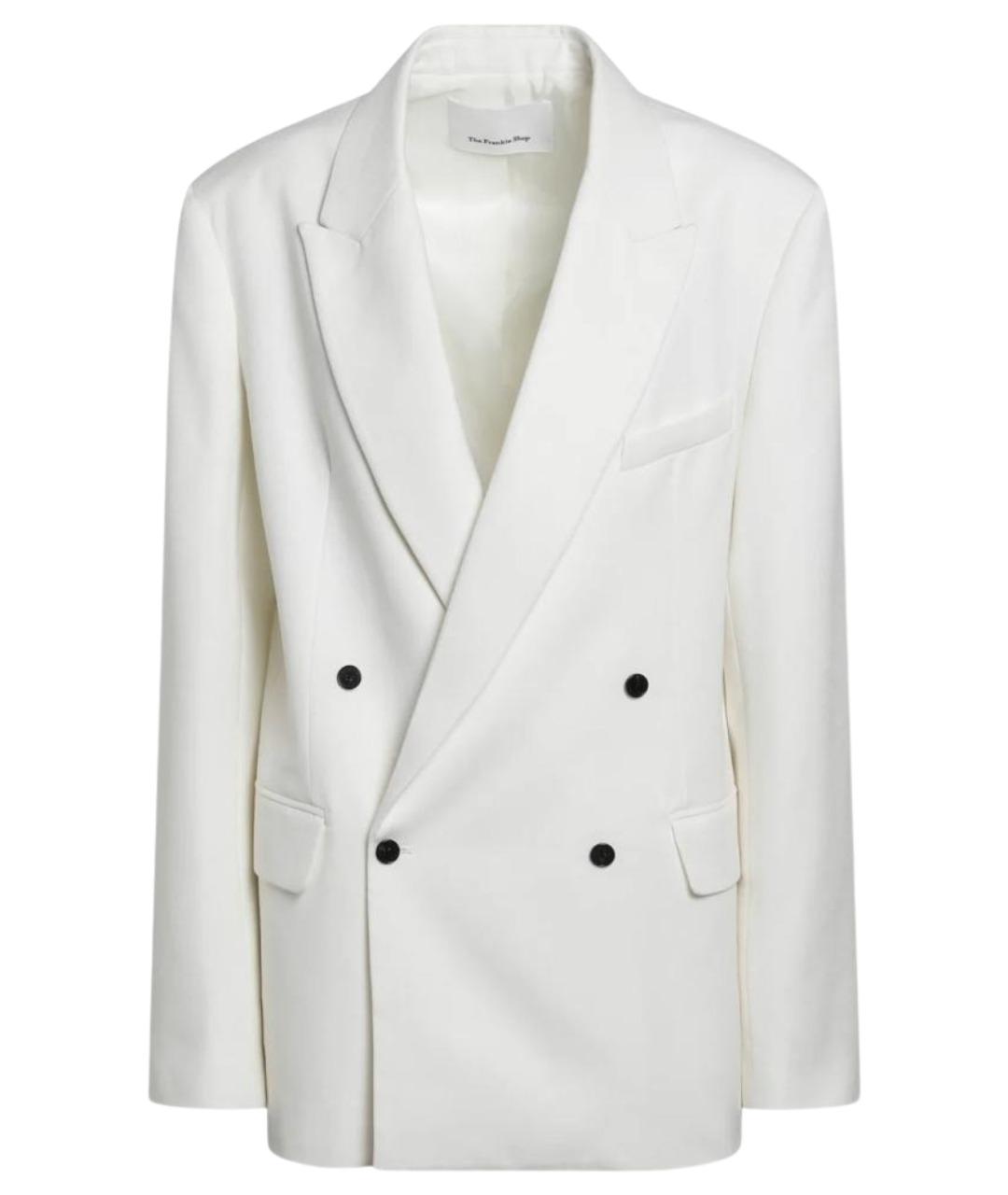 THE FRANKIE SHOP Белый вискозный жакет/пиджак, фото 1