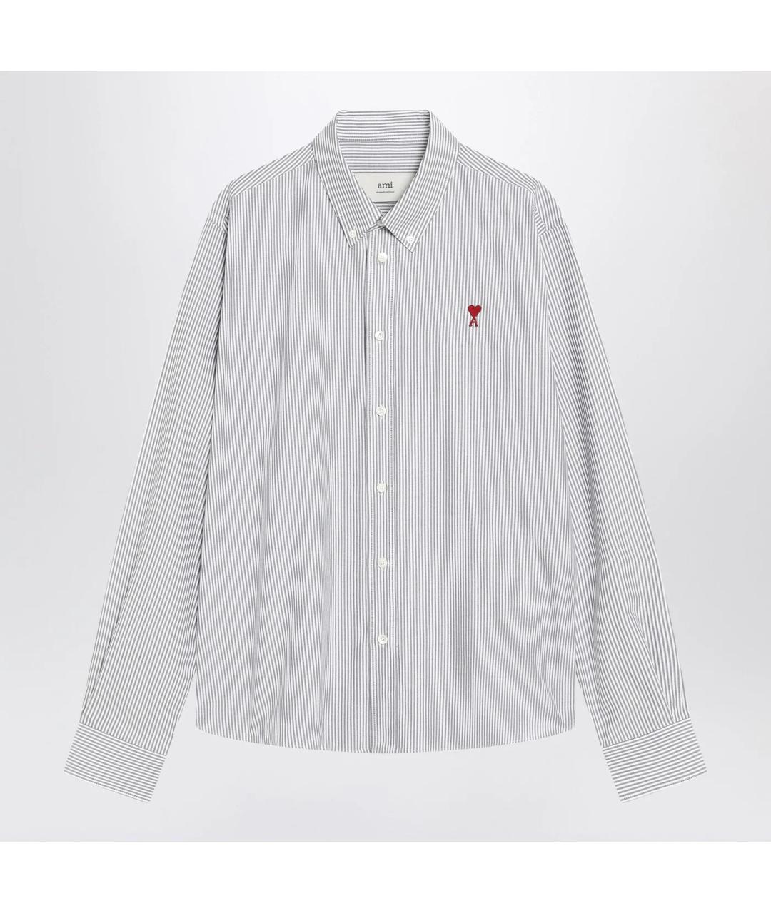 Ami Paris Белая хлопковая классическая рубашка, фото 3