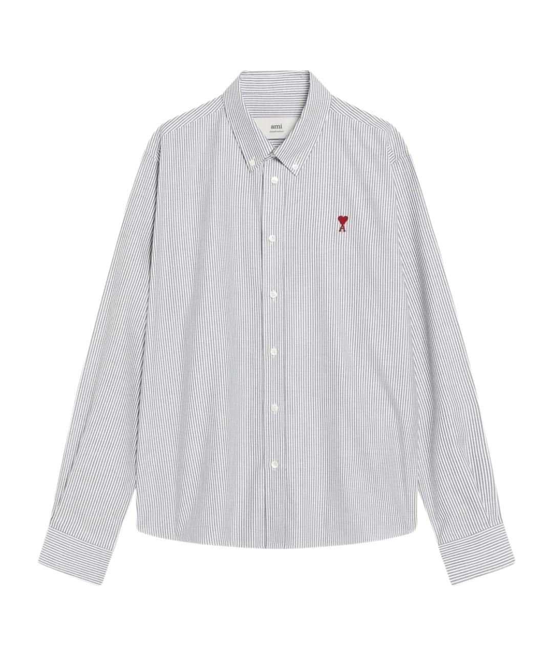 Ami Paris Белая хлопковая классическая рубашка, фото 1