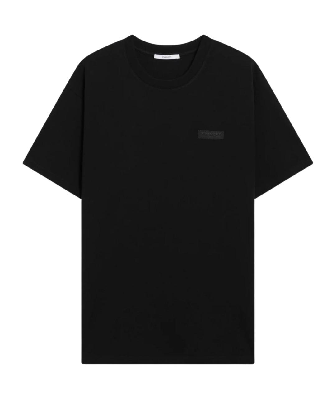 GIVENCHY Черная хлопковая футболка, фото 1