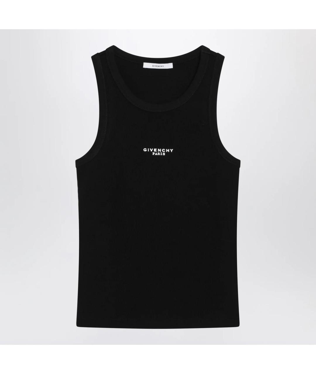 GIVENCHY Черная хлопковая майка, фото 3