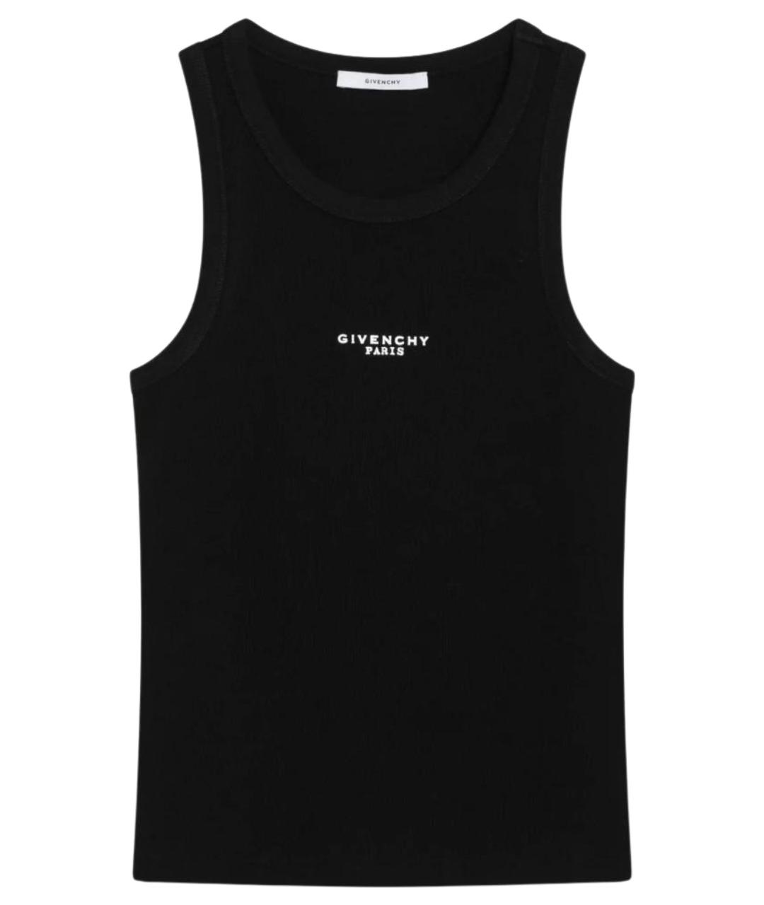 GIVENCHY Черная хлопковая майка, фото 1