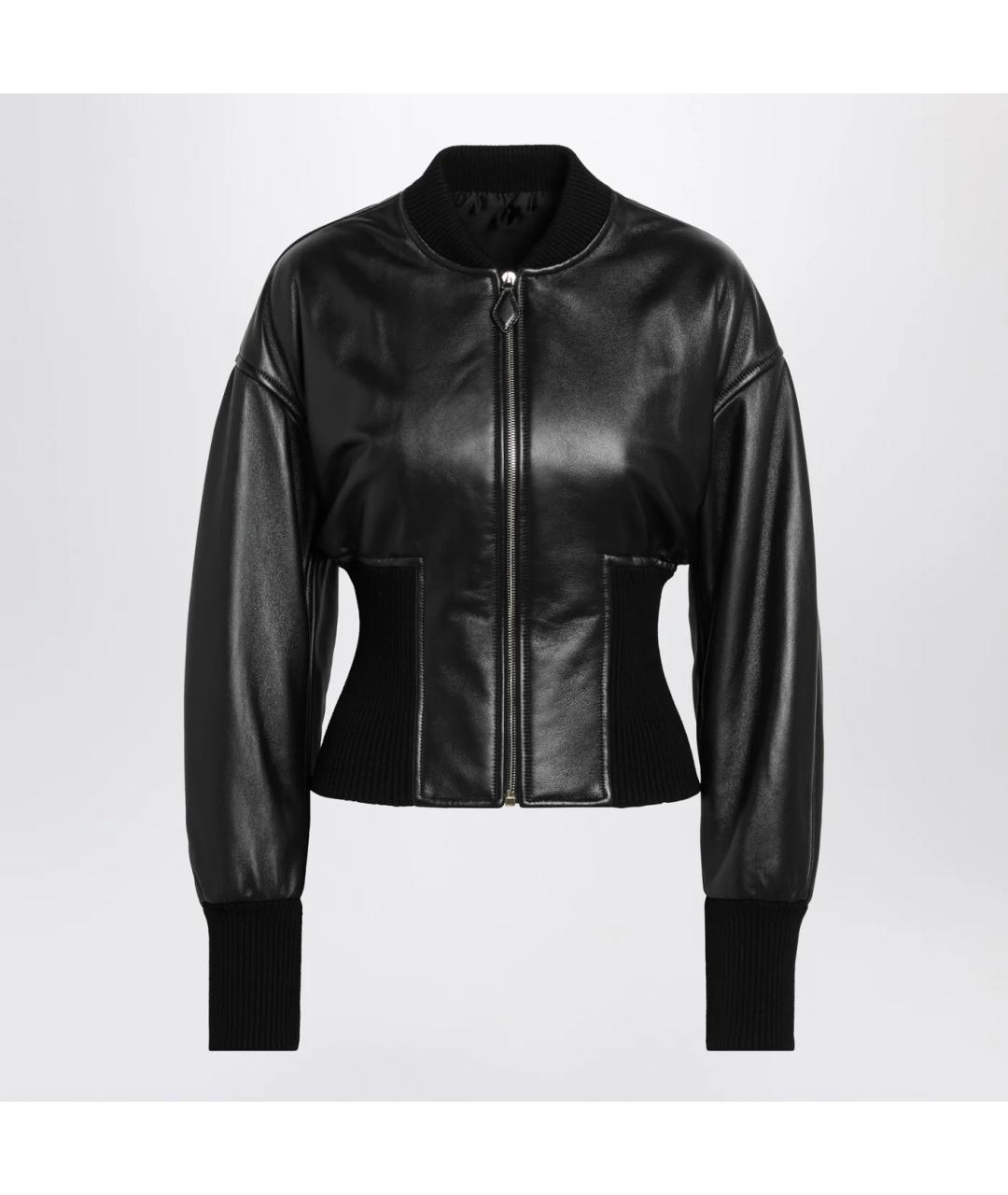 ALAIA Черная кожаная куртка, фото 3