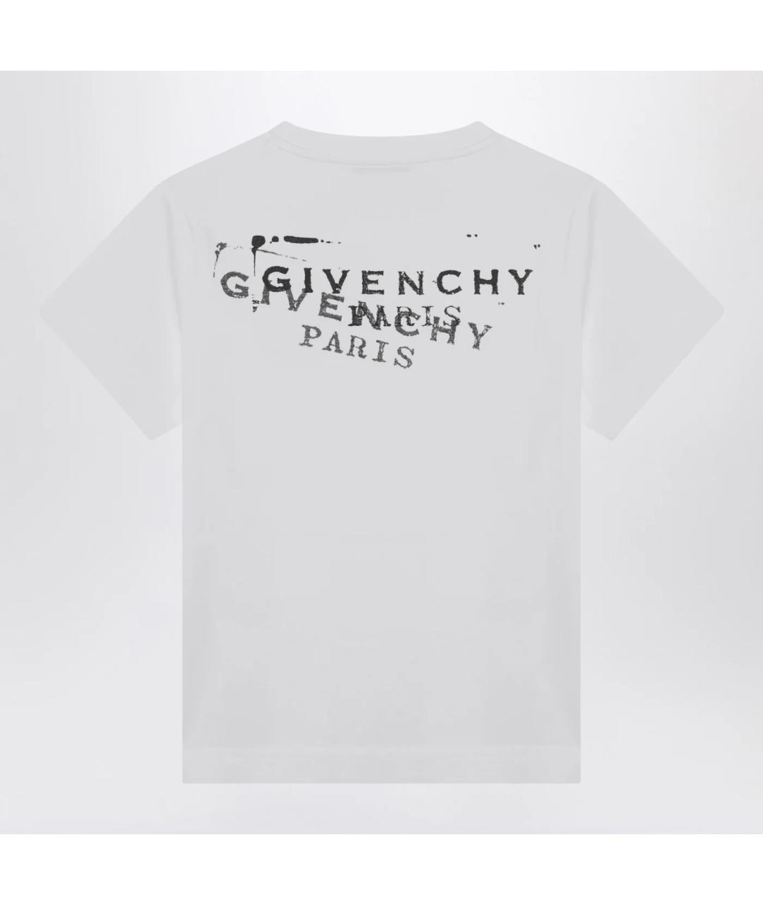 GIVENCHY Белая хлопковая футболка, фото 2