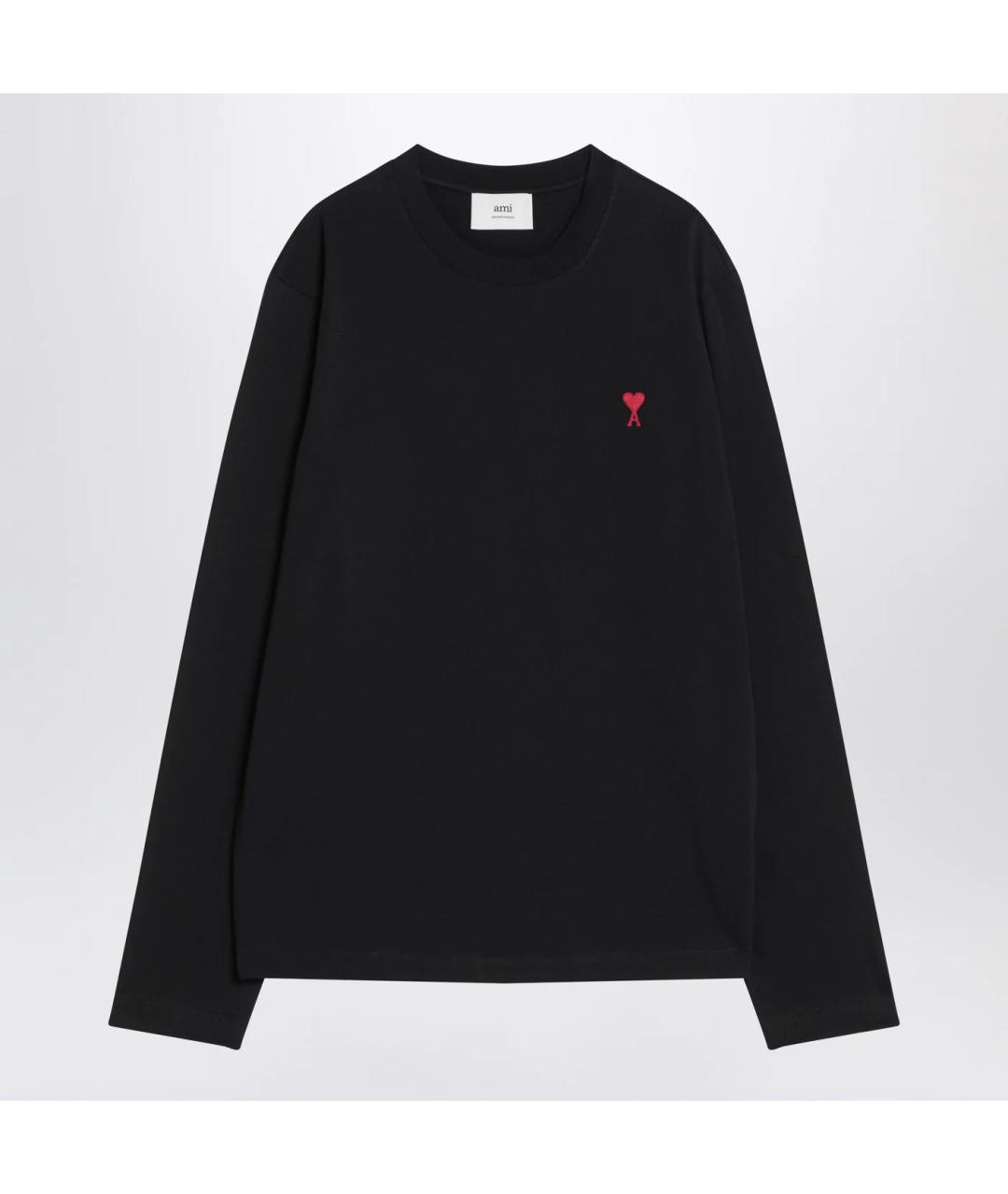 Ami Paris Черный хлопковый джемпер / свитер, фото 3