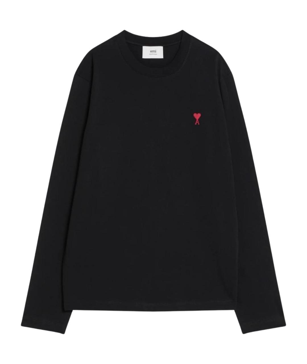 Ami Paris Черный хлопковый джемпер / свитер, фото 1