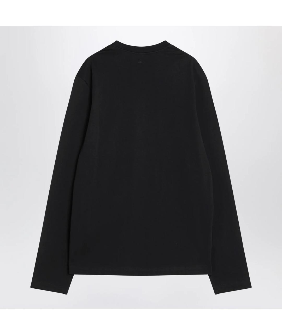 Ami Paris Черный хлопковый джемпер / свитер, фото 2