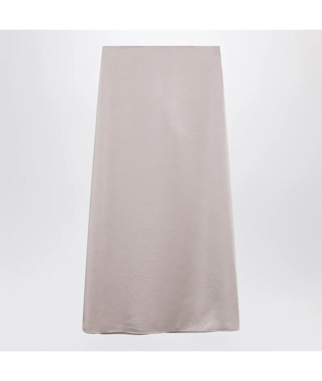 WEEKEND MAX MARA Розовая хлопковая юбка миди, фото 3