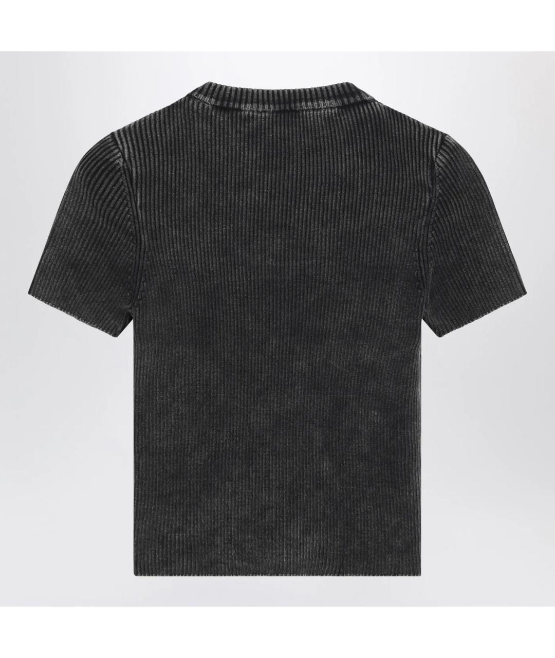 DIESEL Черная хлопковая футболка, фото 2