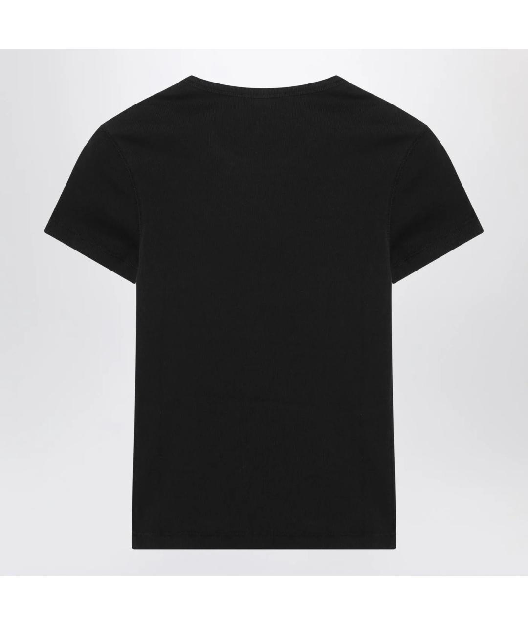 DIESEL Черная хлопковая футболка, фото 2