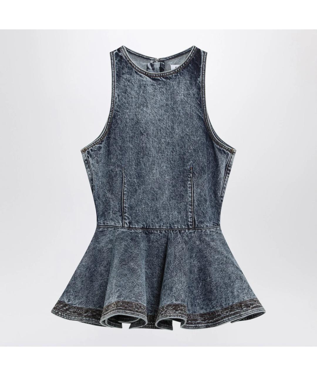 ALAIA Синяя деним майка, фото 3
