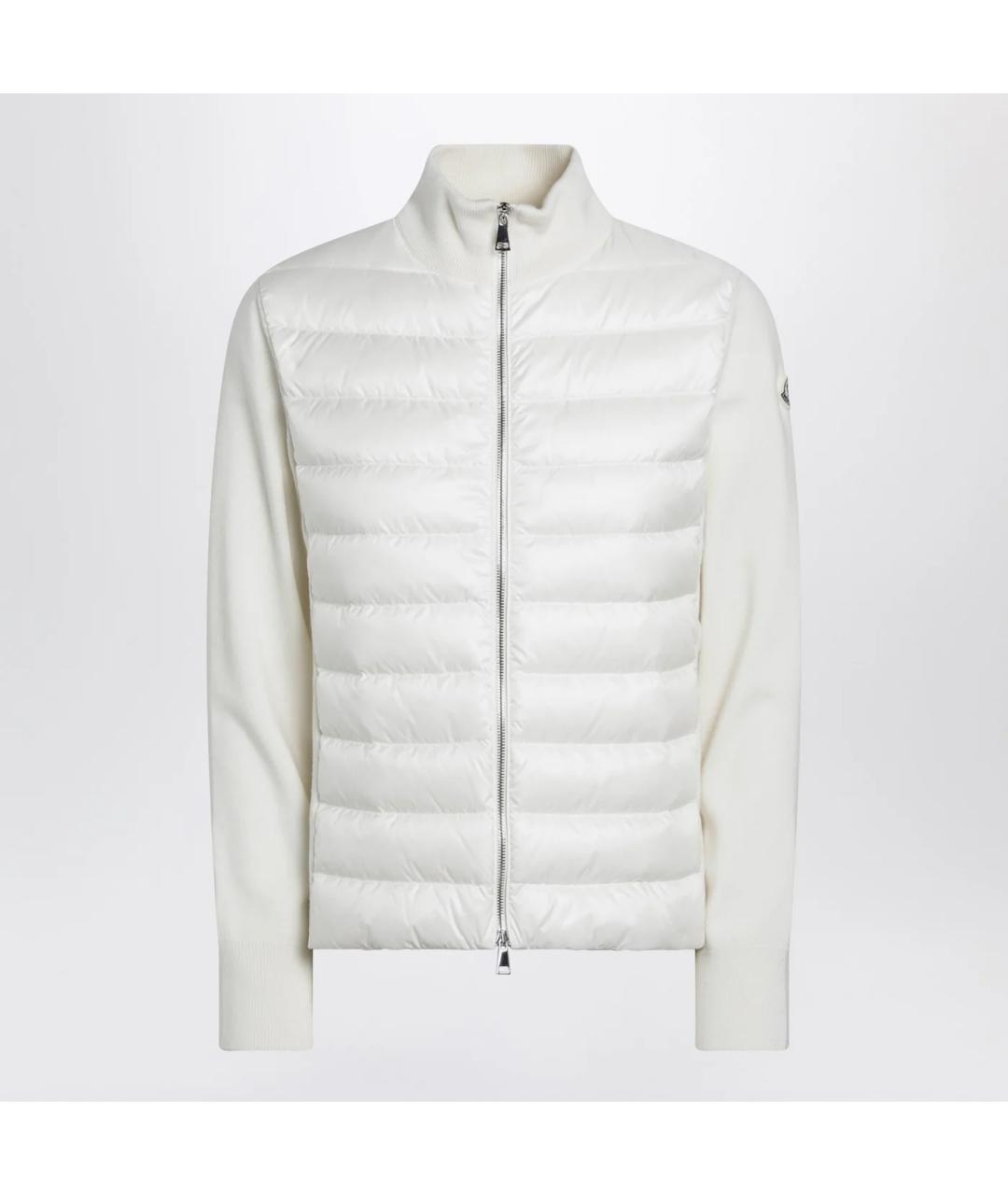 MONCLER Белый шерстяной кардиган, фото 3