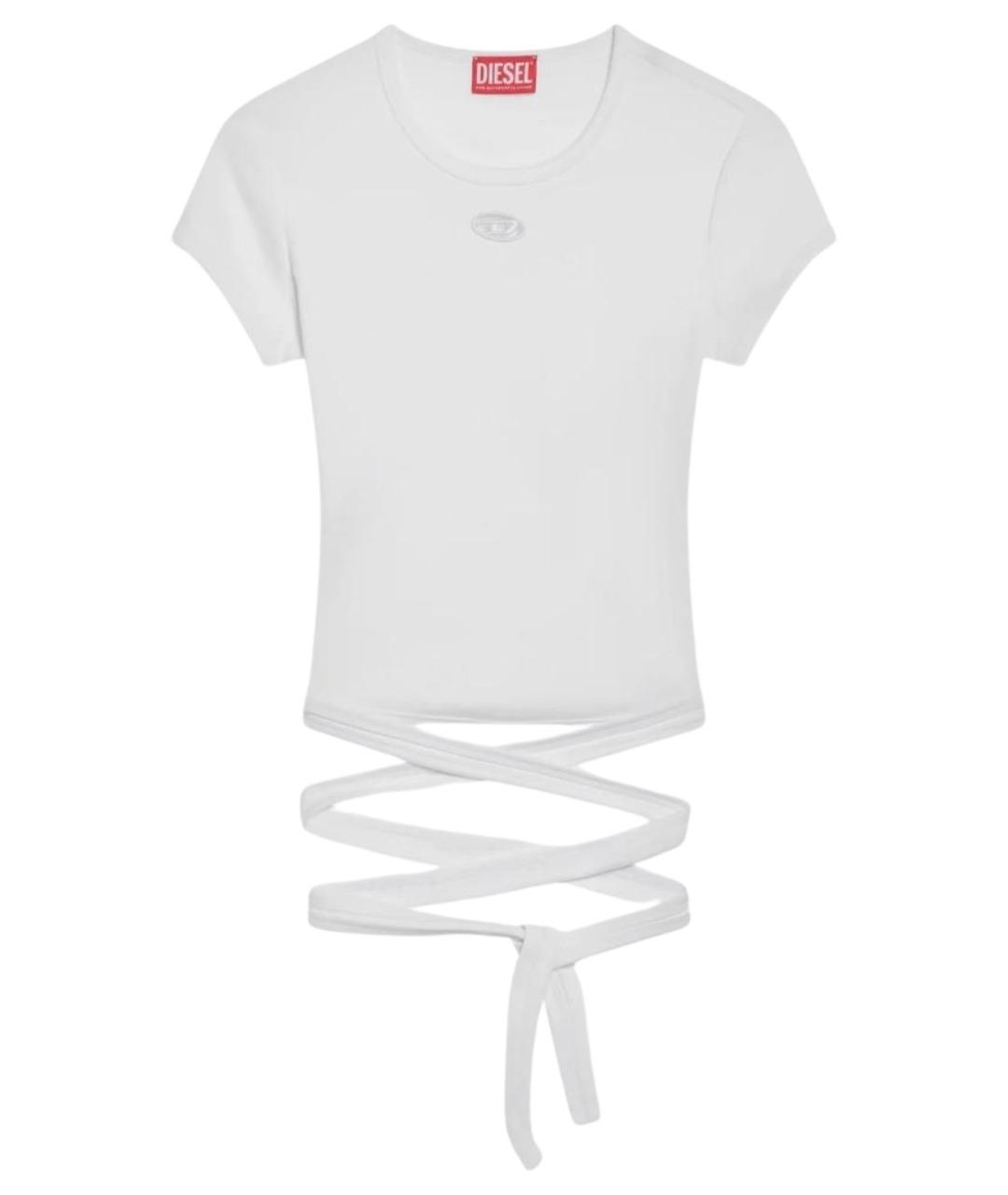 DIESEL Белая хлопковая футболка, фото 1