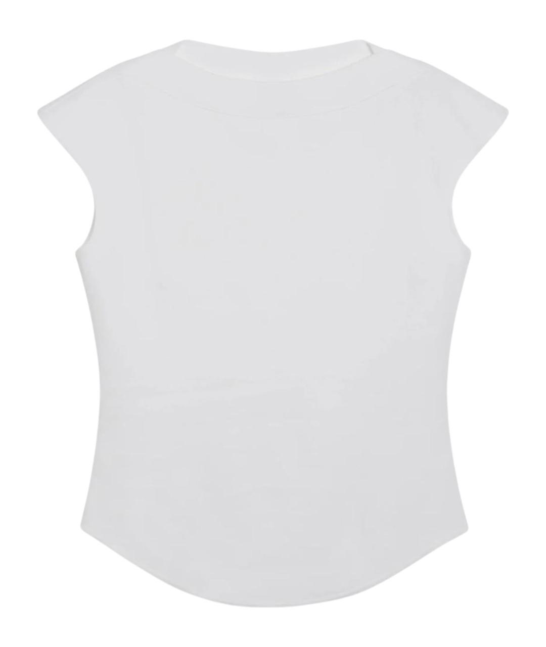 ALAIA Белая хлопковая футболка, фото 1