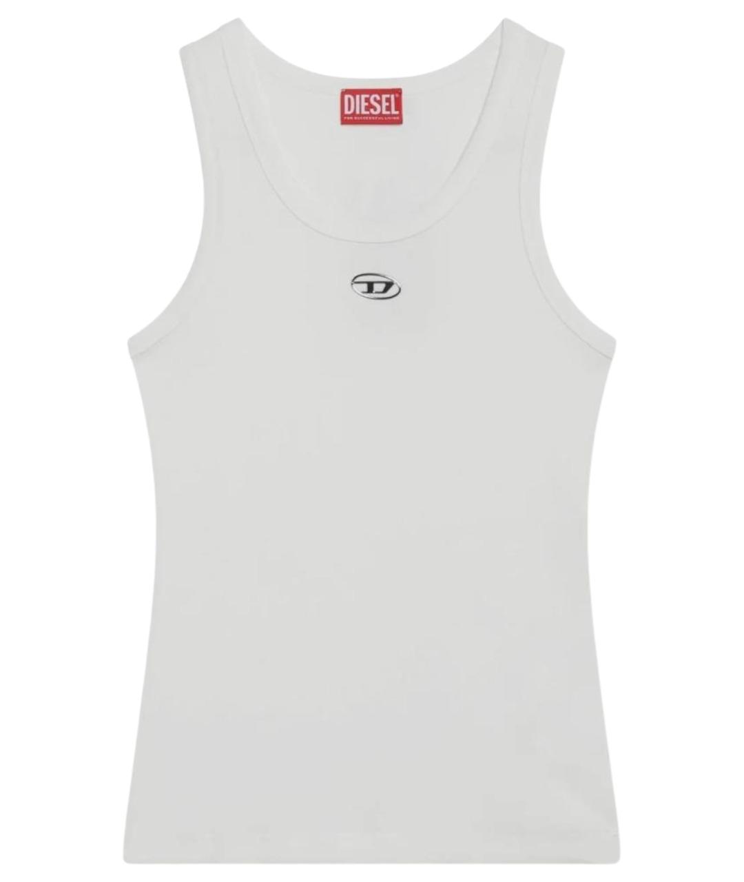 DIESEL Белая хлопковая майка, фото 1