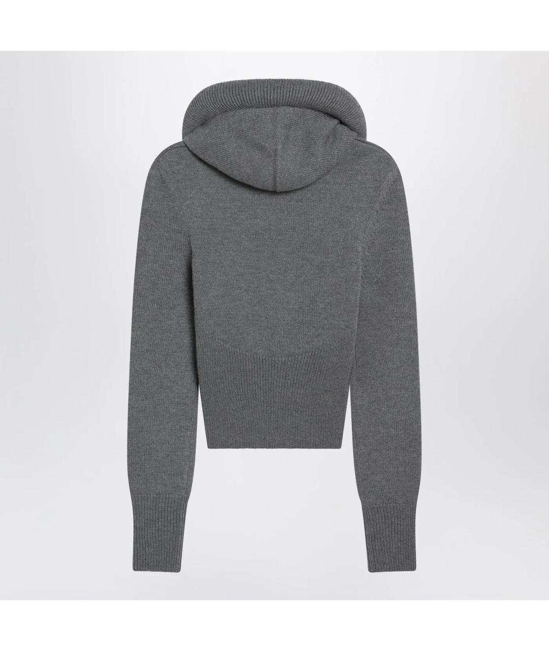 ALAIA Серый шерстяной джемпер / свитер, фото 2