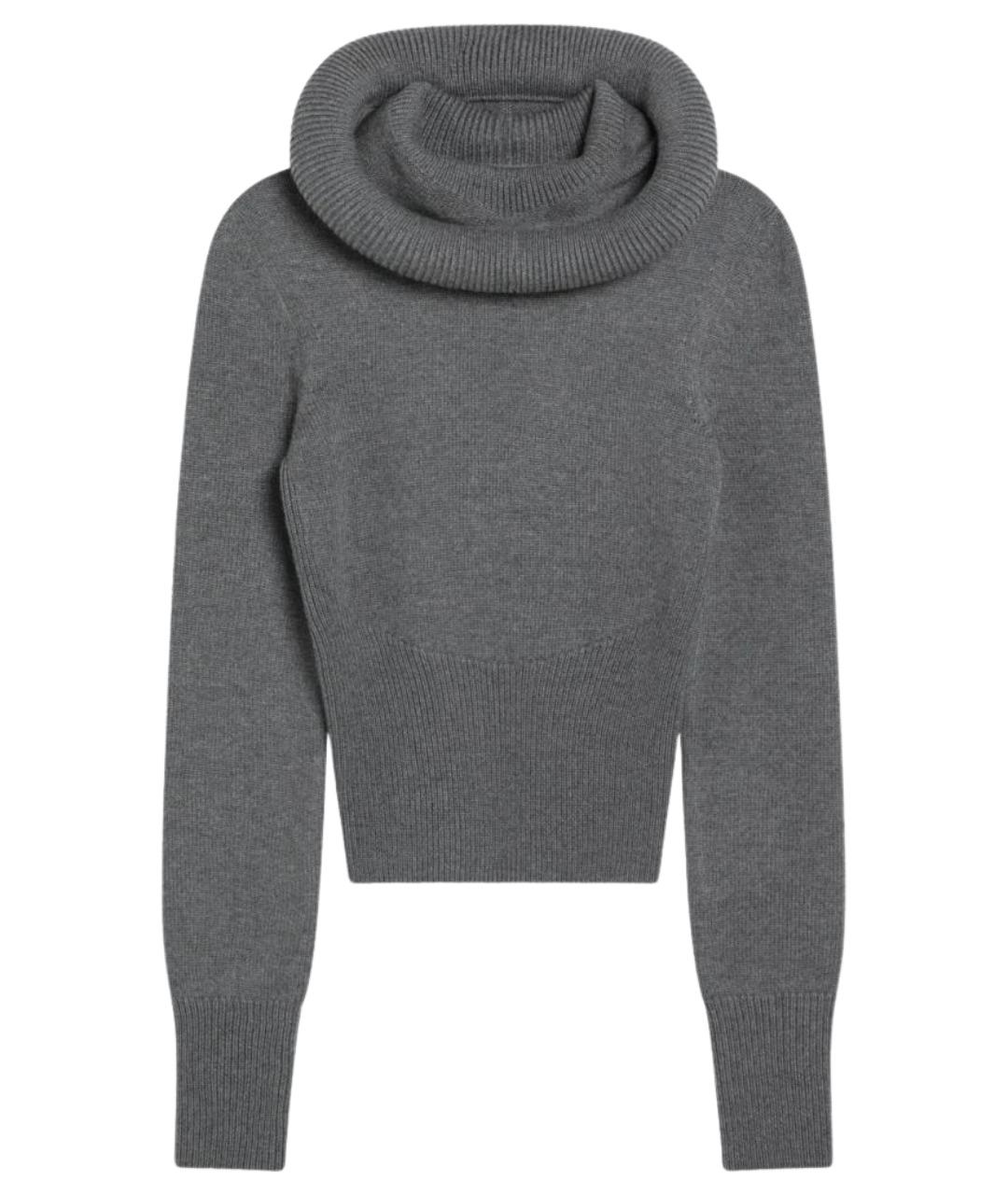 ALAIA Серый шерстяной джемпер / свитер, фото 1