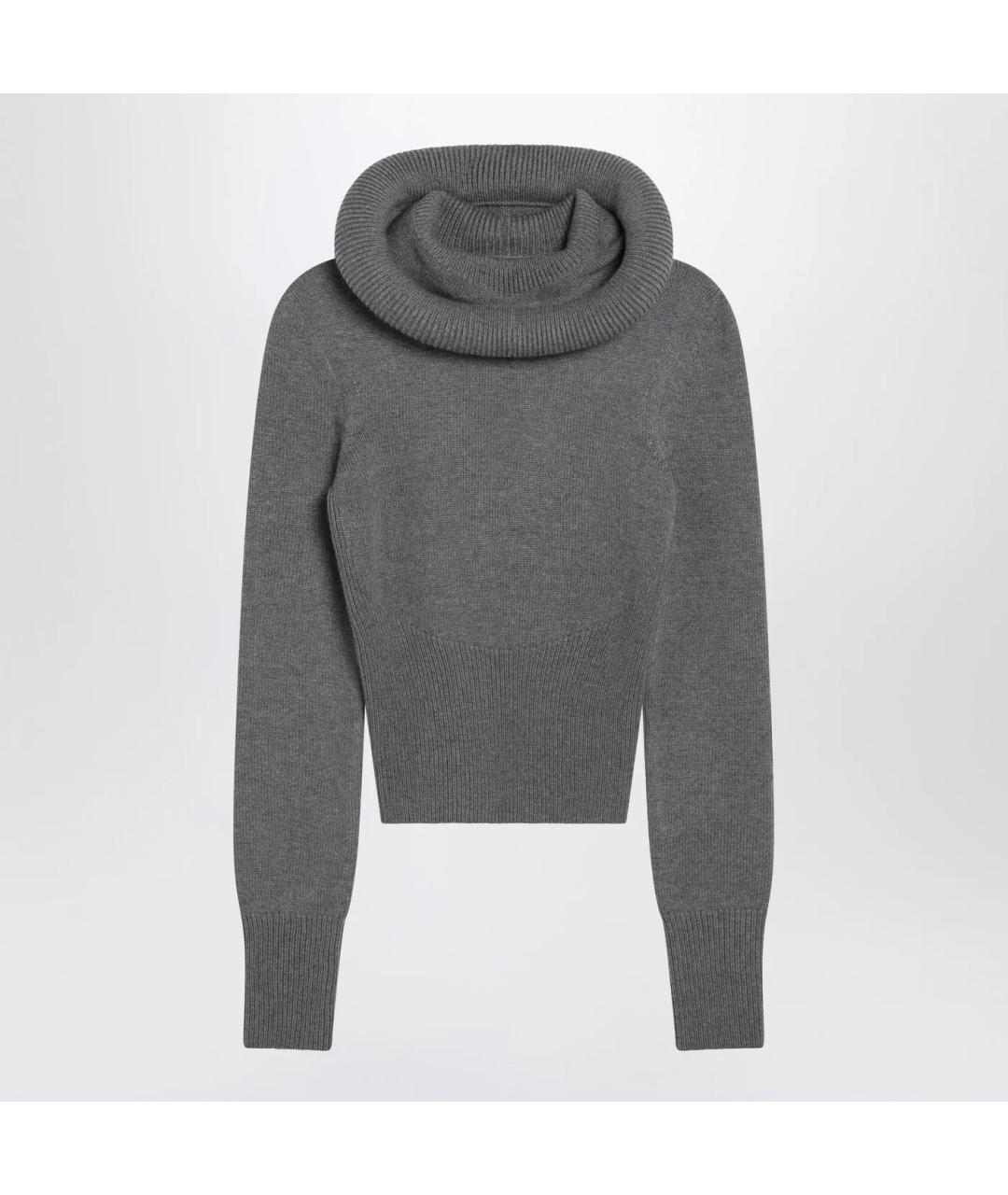 ALAIA Серый шерстяной джемпер / свитер, фото 3