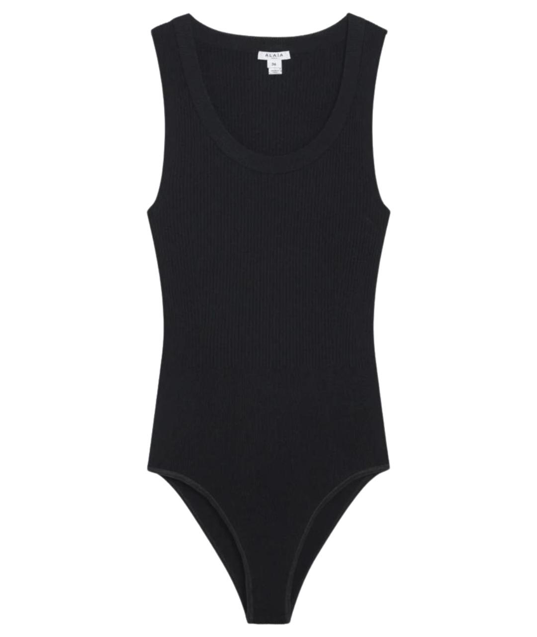 ALAIA Черная хлопковая майка, фото 1