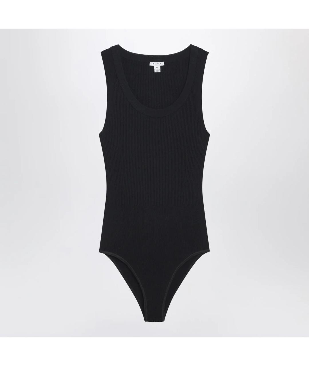 ALAIA Черная хлопковая майка, фото 3