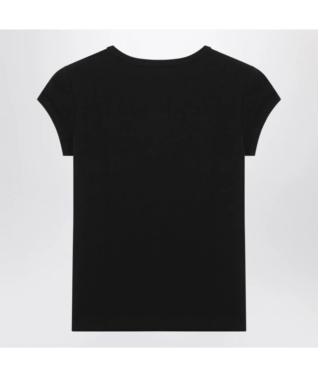 DIESEL Черная хлопковая футболка, фото 2