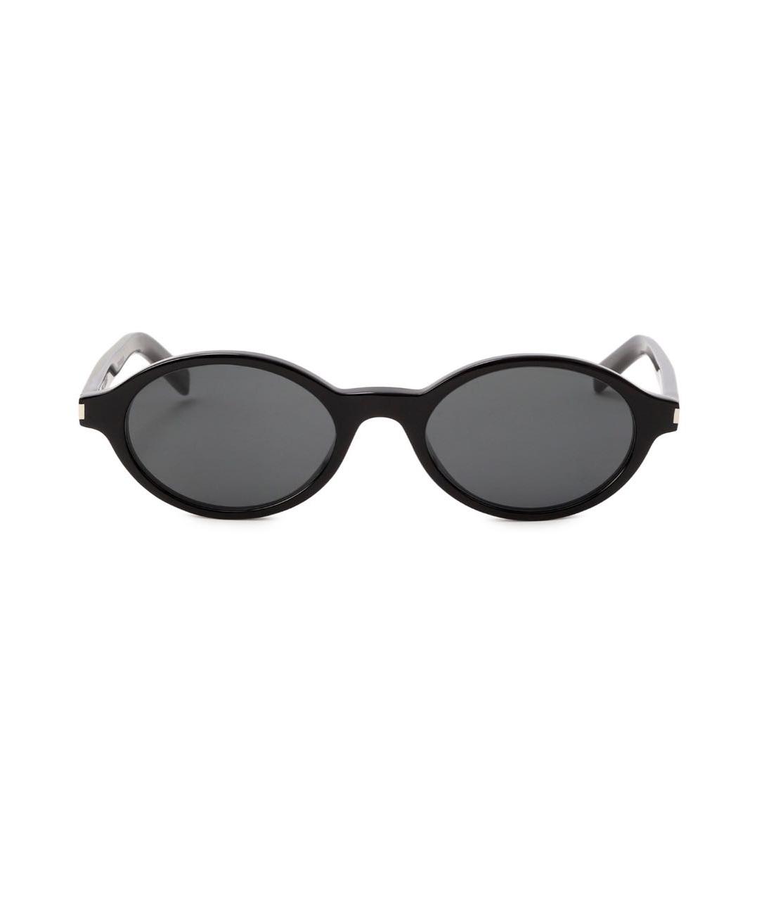 SAINT LAURENT Черные пластиковые солнцезащитные очки, фото 4